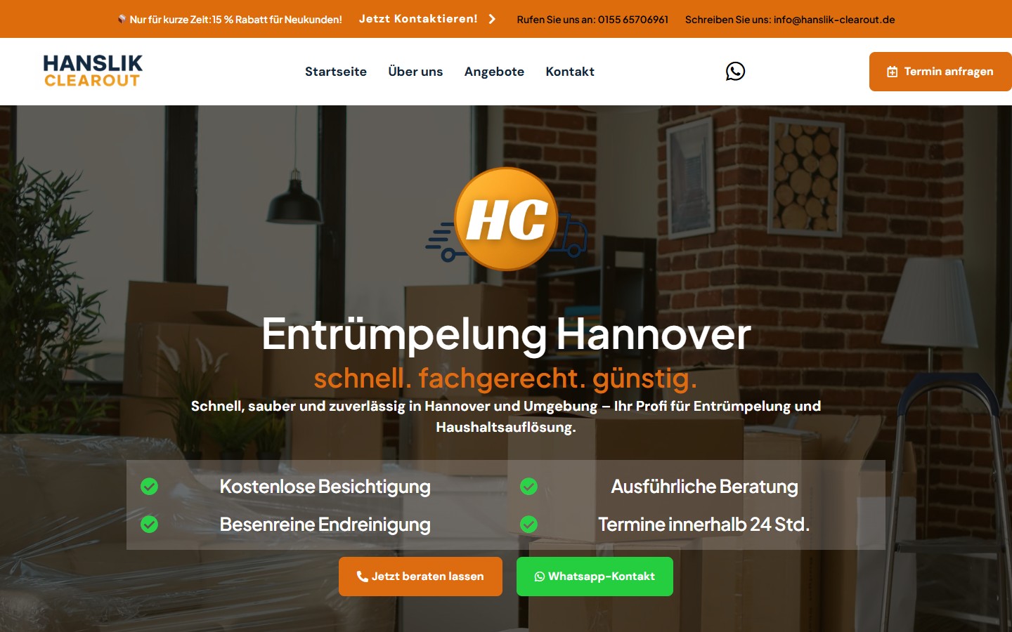 Hanslik ClearOut Website